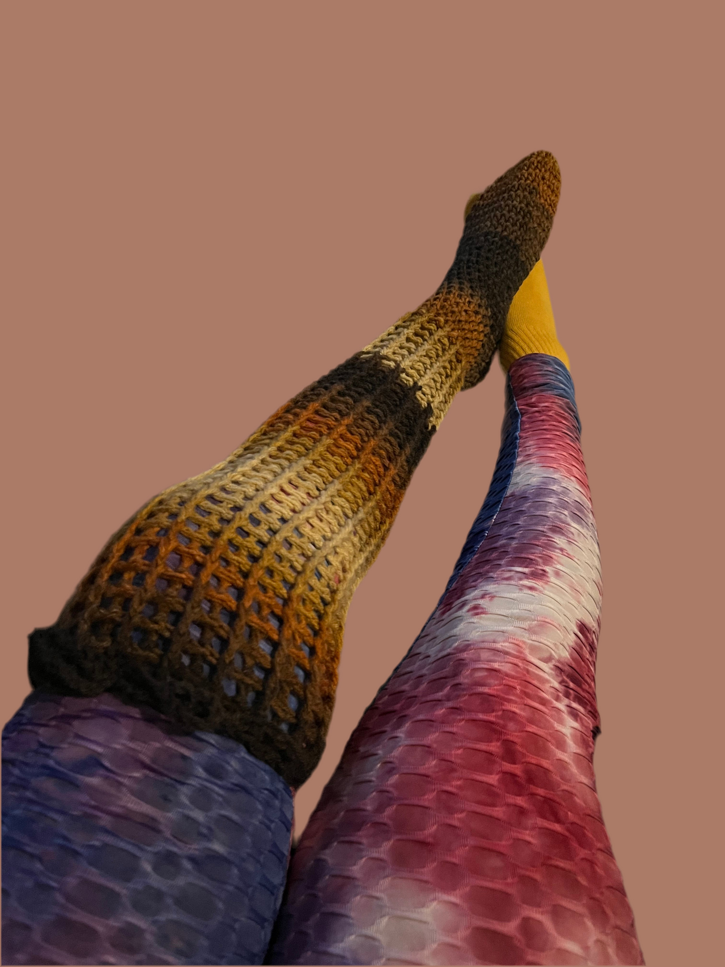 Thigh High Crochet Socks