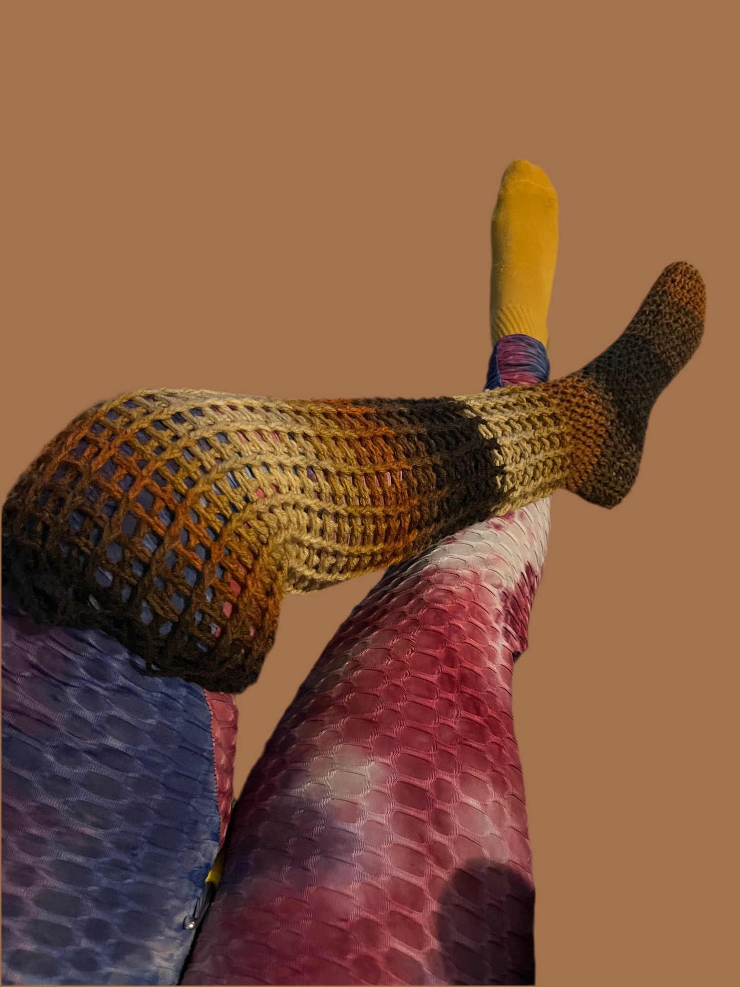 Thigh High Crochet Socks